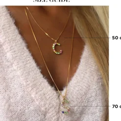 Caroline Svedbom Letter Necklace H/Rainbow Combo Discount