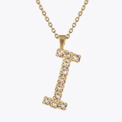 Caroline Svedbom Letter Necklace I/Crystal Hot