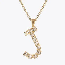 Caroline Svedbom Letter Necklace J/Crystal Outlet