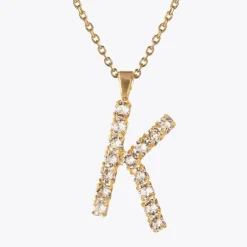 Caroline Svedbom Letter Necklace K/Crystal Outlet