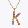 Caroline Svedbom Letter Necklace K/Rainbow Combo Outlet