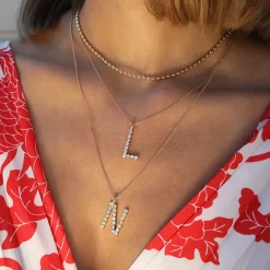 Caroline Svedbom Letter Necklace L/Crystal Online