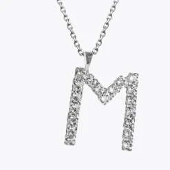 Caroline Svedbom Letter Necklace M/Crystal Outlet