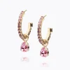Caroline Svedbom Tracy Loop Earrings Light Rose Clearance