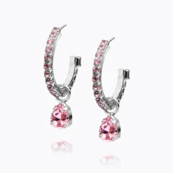 Caroline Svedbom Tracy Loop Earrings Light Rose Clearance
