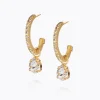 Caroline Svedbom Tracy Loop Earrings Crystal Best